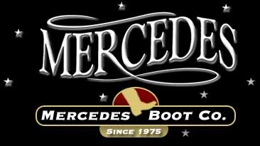 Mercedes Boot Co. Logo            cowboy ostrich alligator leather